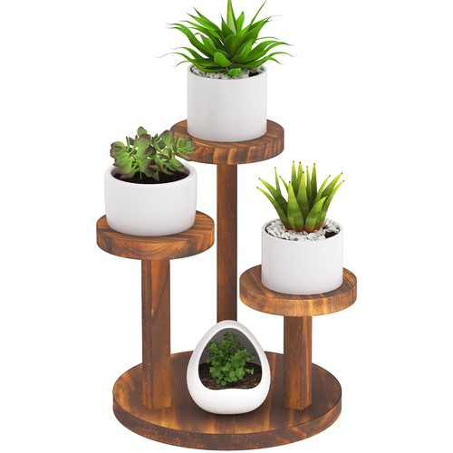 Tier table top plant stand - table,