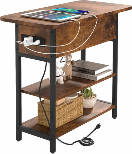 End table charging station - end, w/