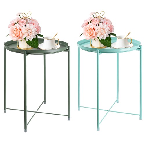 Metal end table - metal,